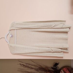 XS white cardigan